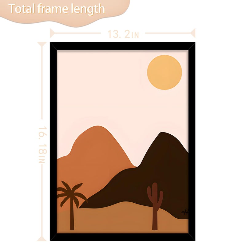 Picrit 12x15 صورة إطار الصورة إطار الصورة لجدار التثبيت عرض الأسود - Image 4