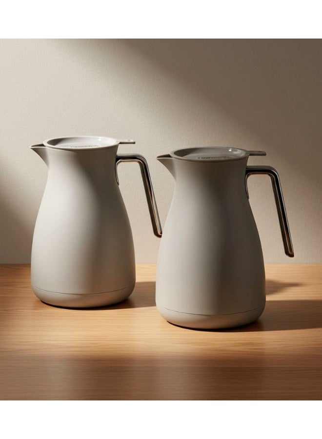 طقم ترامس ثلاجة قهوة وشاي جذابة بتصميم أنيق 1لتر/1لتر