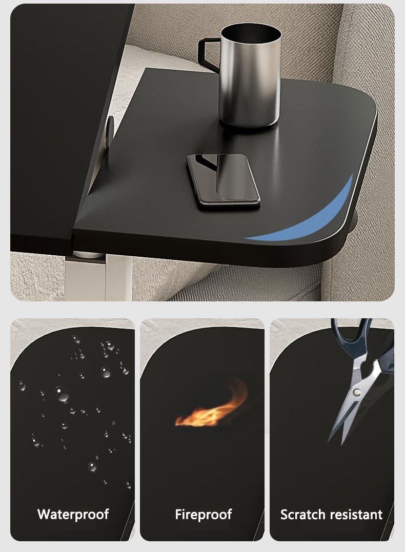 Captaintech Simple Laptop Desk Bedside Table Black - Image 2