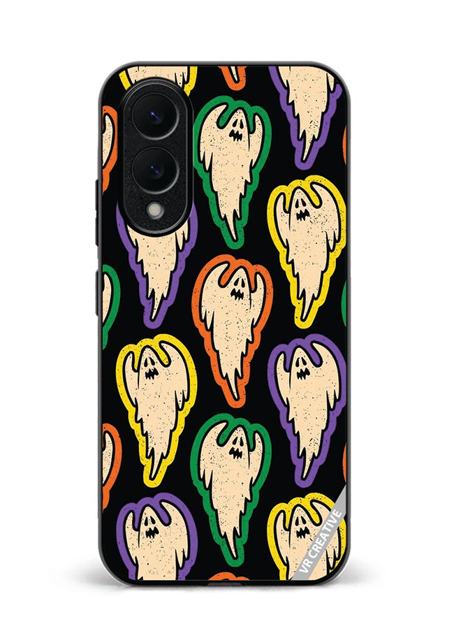 Protective Case Cover For Samsung Galaxy S25 Edge Ghost Design Multicolour