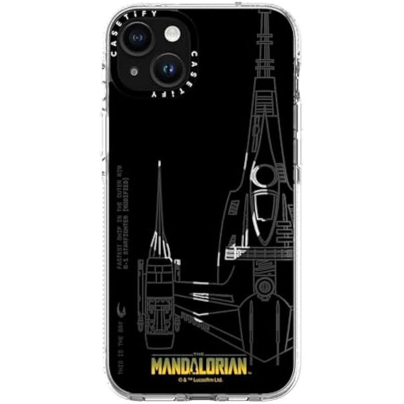 Casetify Clear iPhone 15 Plus Case 【Mandalorian Co-Lab/Not Yellowing / 6.6ft Drop Protection/Compatible with Magsafe】 - N-1 Starfighter - Clear - Image 5