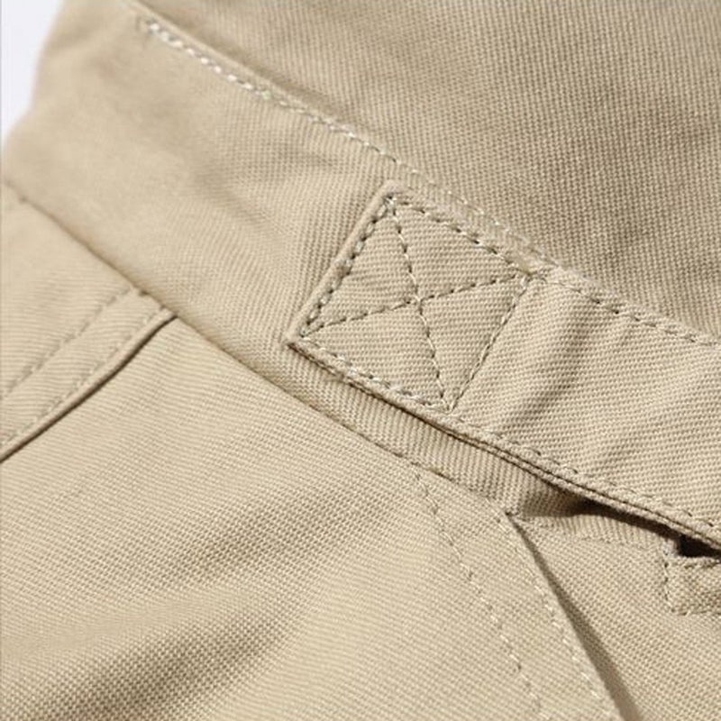 DAVID.ANN Men's Windbreaker Notch Lapel Single Breasted Coat,Light khaki,Medium - Image 2