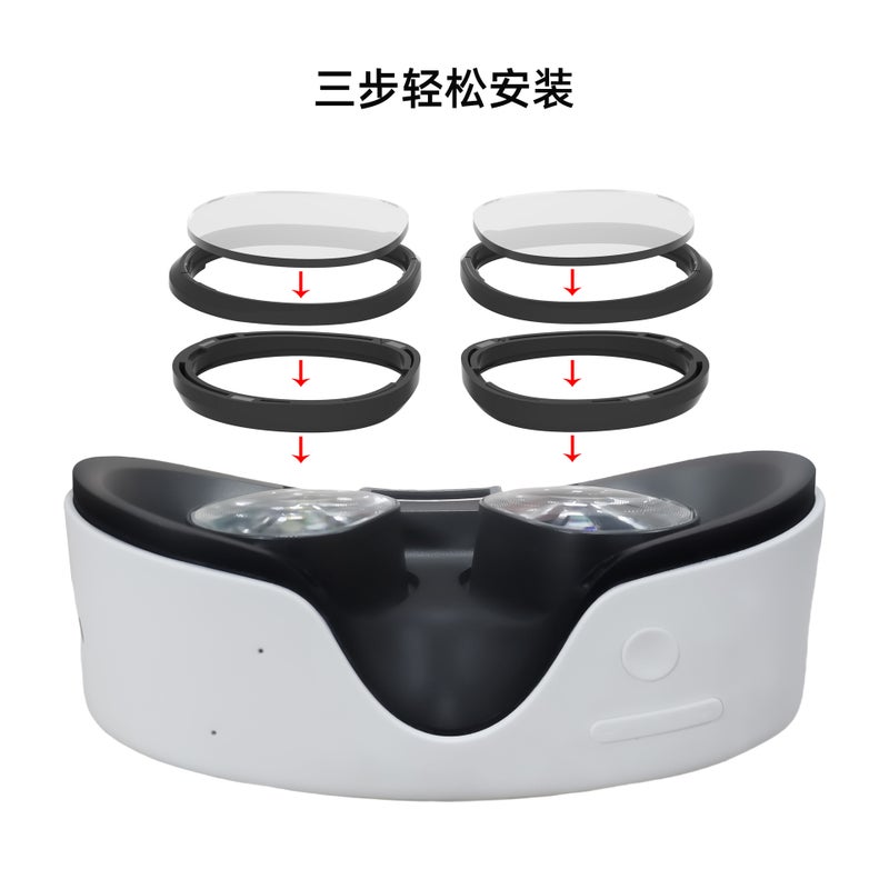 Suitable For Meta Quest3S Magnetic Vr Frame Glasses Myopia Lens Anti-Blue Light Accessories Quest 3S Frame - Image 4