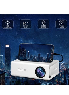 Generic Portable Projector Pocket 5G WIFI Android11.0 Support 130 Inch Home Theater Full HD 1080P for Indoor Outdoor Family Party Birthday Gift Compatible with TV Stick/HDMI/USB/PS5/iOS/PS4  - Image 1