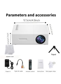 Generic Portable Projector Pocket 5G WIFI Android11.0 Support 130 Inch Home Theater Full HD 1080P for Indoor Outdoor Family Party Birthday Gift Compatible with TV Stick/HDMI/USB/PS5/iOS/PS4  - Image 2