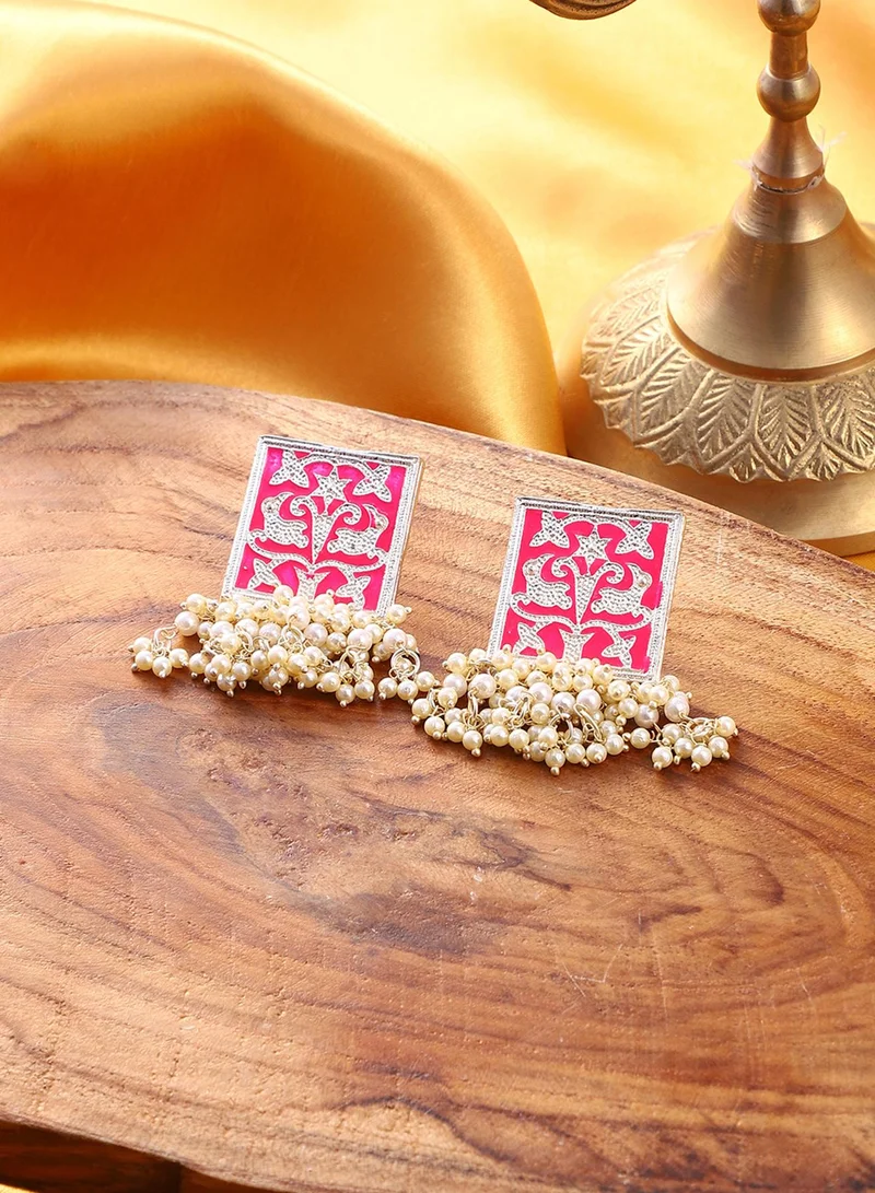 SOHI Niloufar Pearls Beaded Contemporary Artificial Drop Earring Jewellery