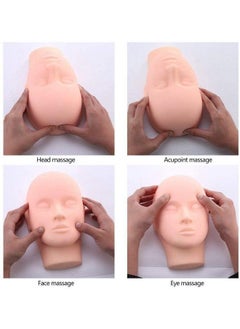 TWIREY Makeup Face Mannequin Dummy Head Reusable For Makeup Practice Model Massage Dummy (Pack Of 1)  - Image 4