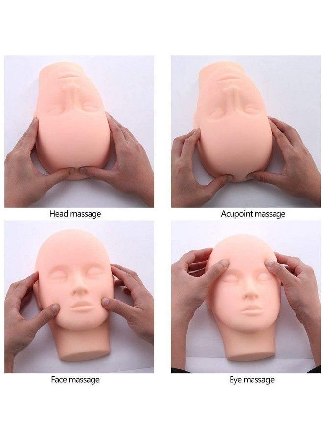 TWIREY Makeup Face Mannequin Dummy Head Reusable For Makeup Practice Model Massage Dummy (Pack Of 1) - Image 4
