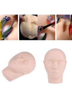 TWIREY Makeup Face Mannequin Dummy Head Reusable For Makeup Practice Model Massage Dummy (Pack Of 1)  - Image 3