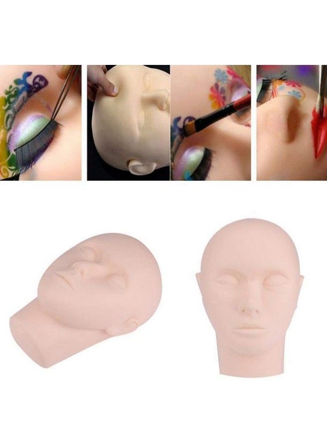 TWIREY Makeup Face Mannequin Dummy Head Reusable For Makeup Practice Model Massage Dummy (Pack Of 1) - Image 3