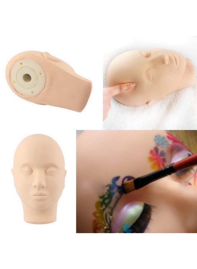 TWIREY Makeup Face Mannequin Dummy Head Reusable For Makeup Practice Model Massage Dummy (Pack Of 1) - Image 5