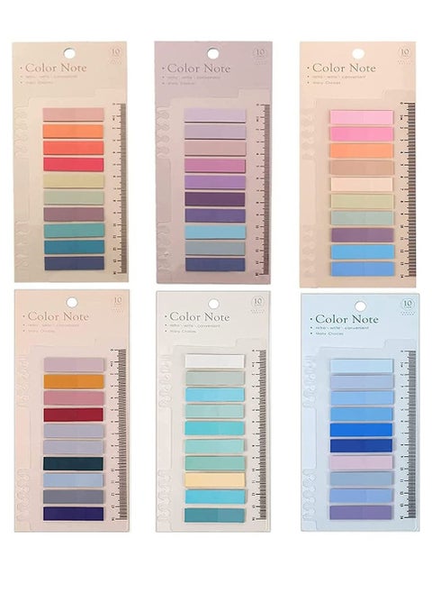 1200 Piece Sticky Tabs Book Tabs Writable Morandi Sticky Tabs Repositionable Color Page Markers Transparent Sticky Note Tabs Post Stick It Tabs School Supplies Index Tabs