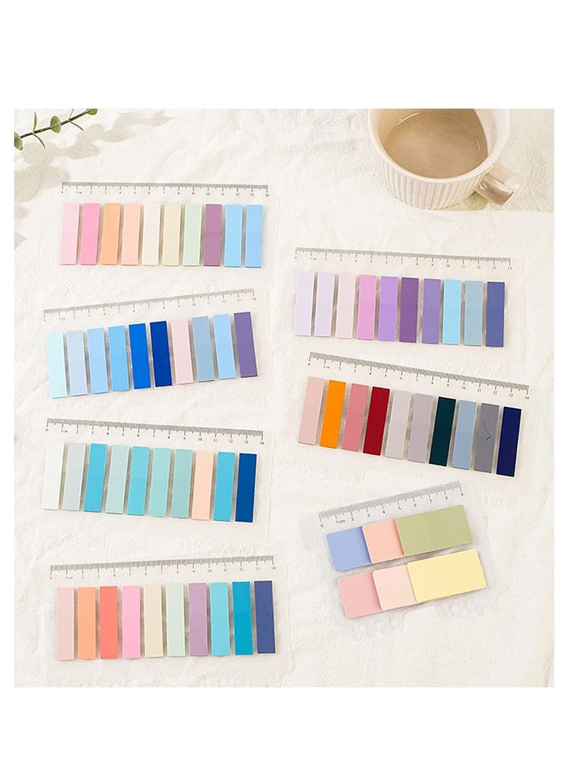 Generic - 1200 Piece Sticky Tabs Book Tabs Writable Morandi Sticky Tabs Repositionable Color Page Markers Transparent Sticky Note Tabs Post Stick It Tabs School Supplies Index Tabs - Image 1