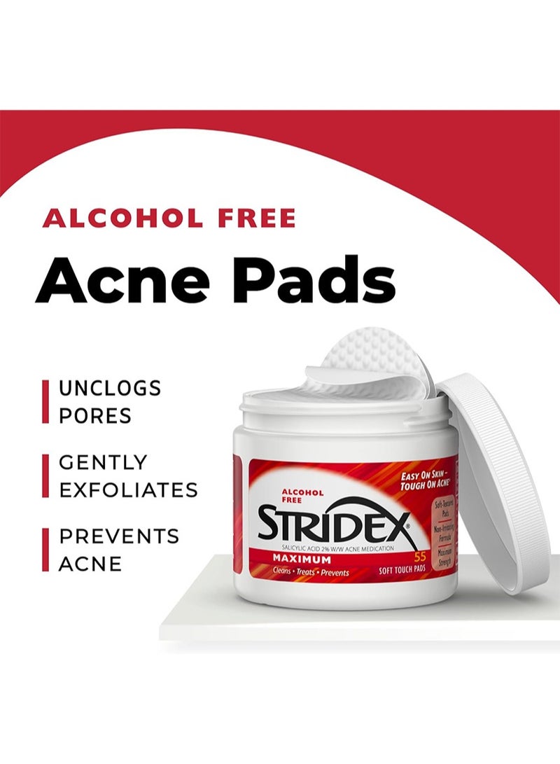 Stridex Stridex Maximum Salicylic Acid Pads 55pcs  - Image 2