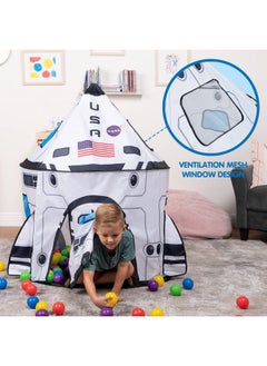 JOYIN JOYIN Rocket Ship Play Tent Pop up Play Tent Kids Indoor Outdoor Spaceship Playhouse Tent Set  - Image 2