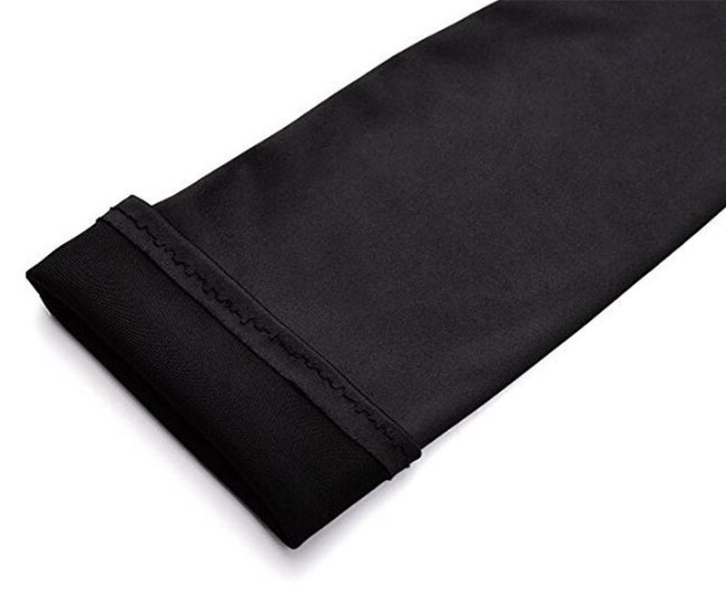 DreamHigh Womens 22 inches Finger Mittens Over Elbow Long Black/White Evening Gloves-Black - Image 3