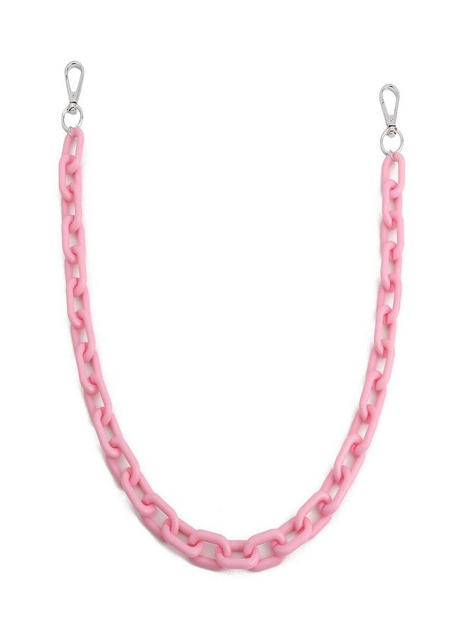 Aimimier Punk Chunky Cuban Link Chian Waist Chain Belt Hiphop Metal Body Chain Trousers Jewelry for Women Teens Men (Pink) - Image 3