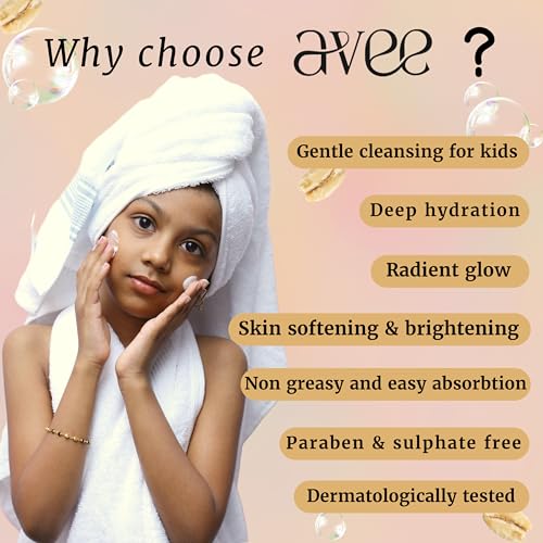 Avee Kids Body care for 5 to 12 Years | Moisturizing Body Wash & Nourishing Lotion | For soft & Glowing skin | Oats, Vitamins B5 & E, Shea & Cocoa Butter | No Parabens & Sulphates (Pack of 2) - Image 2