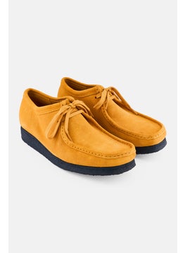 clarks Men Standard Wallabee Slip On Casual Shoes, Mustard  - Image 1