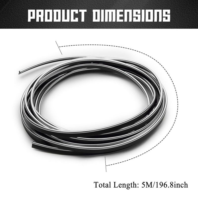 Generic deemars Car Interior Trim Strip, 16.4ft/5M Car Decor Universal Car Gap Fillers, Automobile Molding Line Decorative Accessories DIY Flexible Strip Garnish Accessory with Installing Tool Fits Most Car  - Image 2