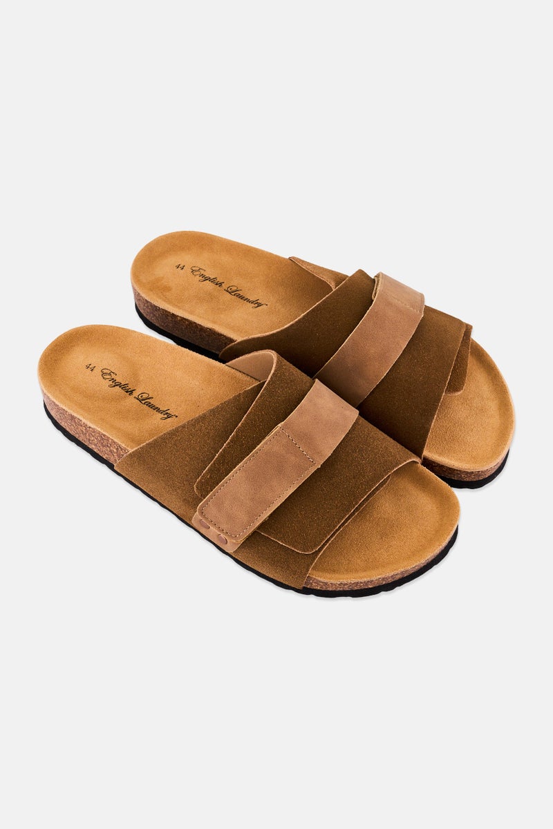 English Laundry Men Slip On Sandals, Tan - Image 2