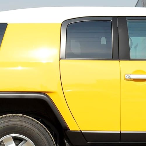 Bilisin Door Window Pillar Posts Trim Kit Compatible with Toyota FJ Cruiser 2007-2014 Exterior Accessories, 4PCS Glossy Black Anti Scratched Center B Pillar Molding Cover Stickers - Image 4
