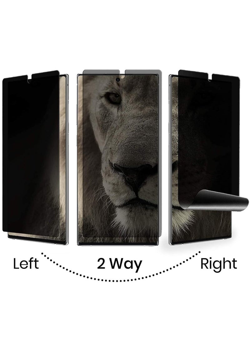 vesus [2 Pack] Galaxy S22 5G Privacy Screen Protector, Case Friendly, Support in-Screen Unlock, Full Adhesive Soft Film, 2 Way Anti-Spy Flexible Privacy TPU Film - Image 4
