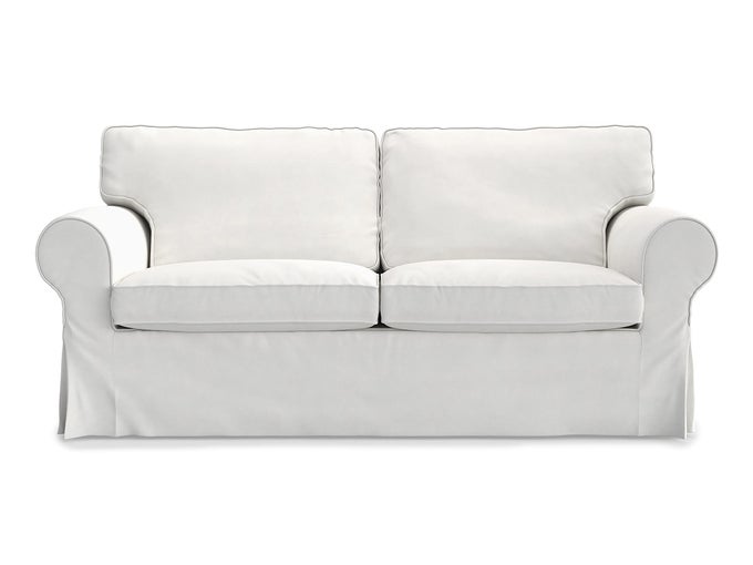 PRE SHRUNK COTTON EKTORP LOVESEAT SOFA COVER FOR IKEA TWO SEATER EKTORP SLIPCOVER WHITENOT FIT UPPLAND SERIES SOFA