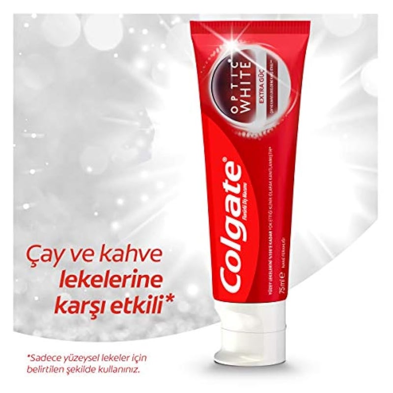 Colgate Optic White Extra Power Whitening Toothpaste, 75ml - Image 3