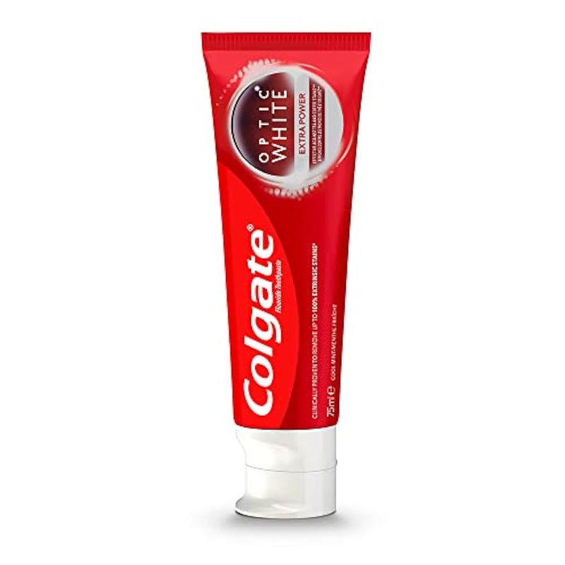 Colgate Optic White Extra Power Whitening Toothpaste, 75ml - Image 2