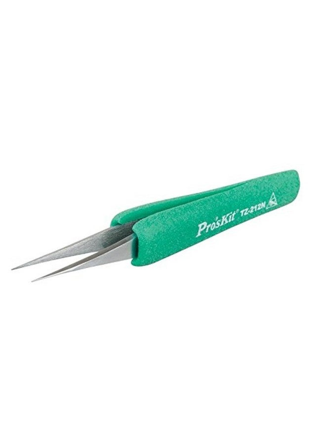 Pro'skit Proskit Ergo-Grip Esd Safe Tweezers (Extremely Fine And Sharp Tip) 129Mm (Pack Of 1)