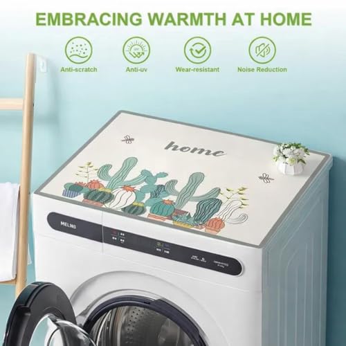 Home-Cloud Homecloud Non-Slip Washing Machine Mat – Durable Waterproof Protective Cover for Washer & Dryer, Dust-Resistant Mat Ideal for Laundry Room & Kitchen Appliances | 60x60 cm (Green) - Image 5