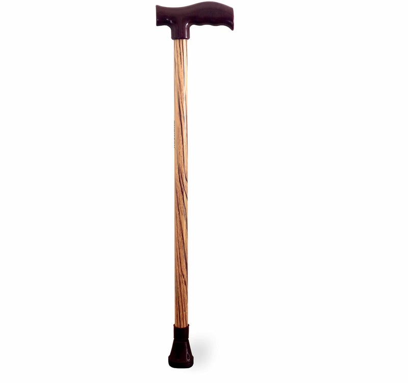 AmbiTech Premium MS Height Adjustable Single Walking Stick with| Wooden Finish |Made in India - Image 4