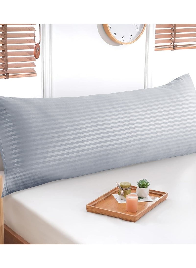 Eworld Premium Full Body Pillow for Adults, Ultra-Smooth Polyester Fiber, Breathable & Ideal for Side Sleepers, with Ultra-Soft Cotton Cover, Available in Multiple Colors, 20x54".  - Image 4