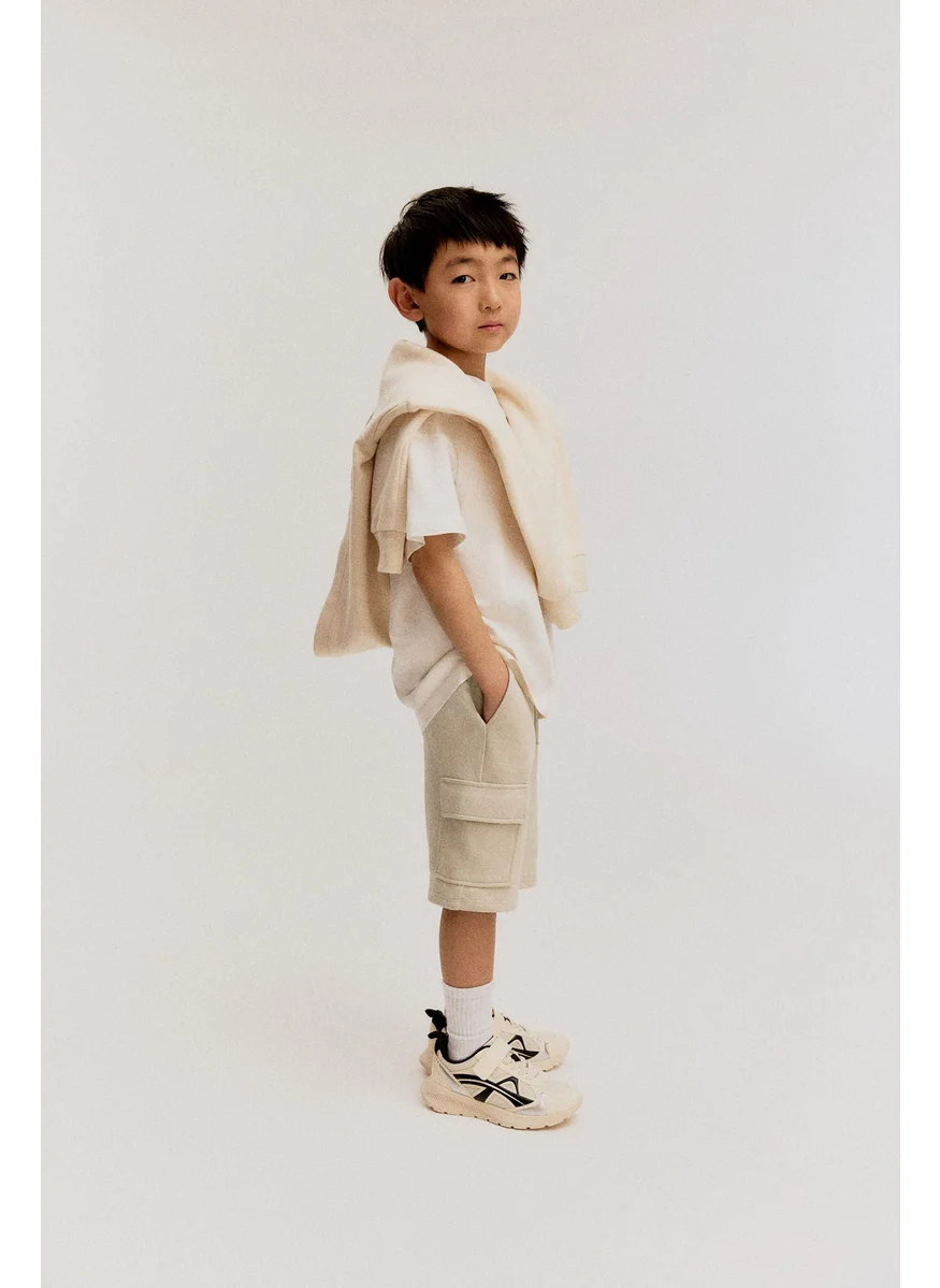 H&M Cargo Sweatshirt Shorts