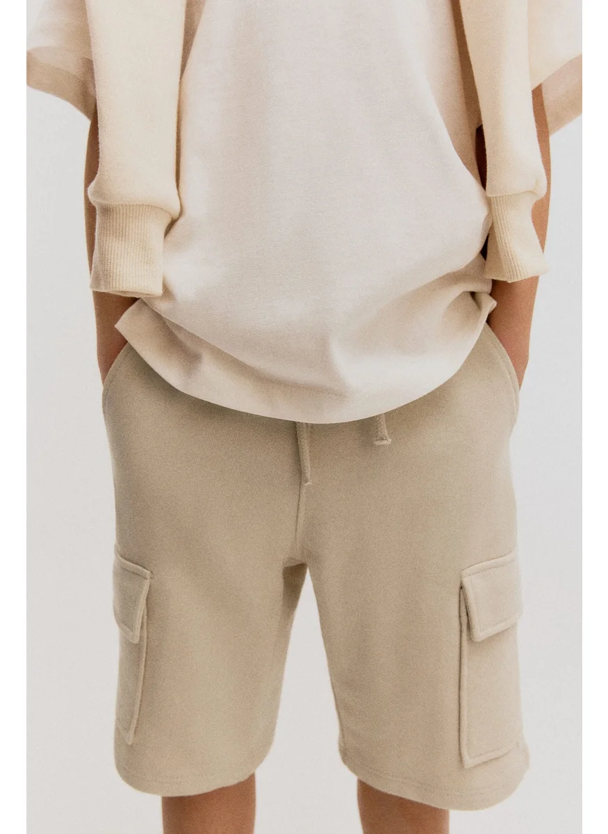 H&M Cargo Sweatshirt Shorts