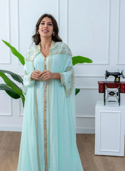 AL BENT AL SHARQIEH embroidered kaftan dress jalabia