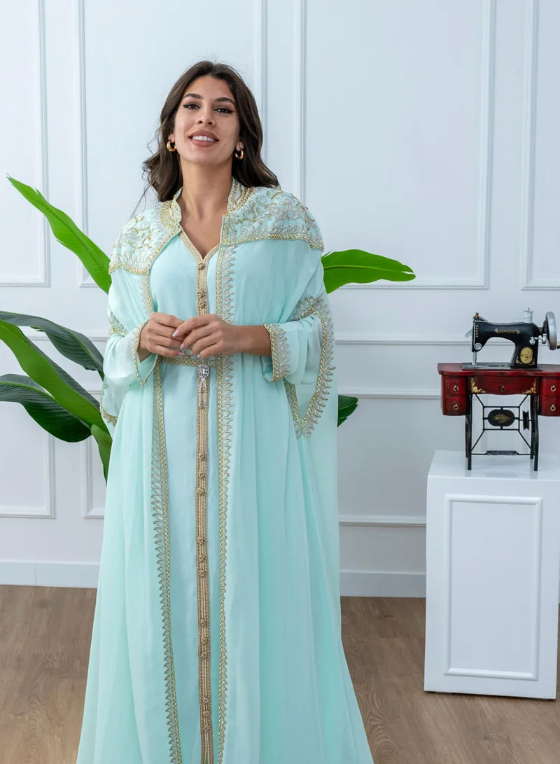 AL BENT AL SHARQIEH embroidered kaftan dress jalabia