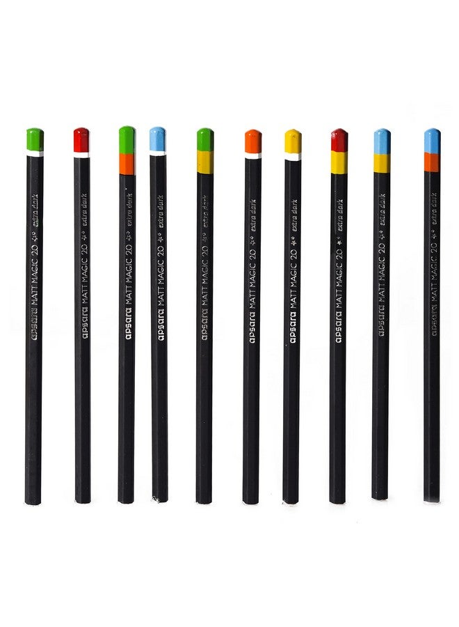 Apsara HEXAGONAL BODY FOR STRONG GRIP: The Pencils in This Dispenser Feature a Hexagonal Body Design, Providing a Robust and Comfortable Grip for Writing and Drawing., Black - Image 2