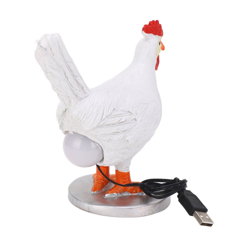 3D Chicken Egg Lamp: Lifelike Resin Material - Funny Eye-Catching Design Multifunctional Novelty Lamp for Bedroom Living Room Home Decor - Image 5
