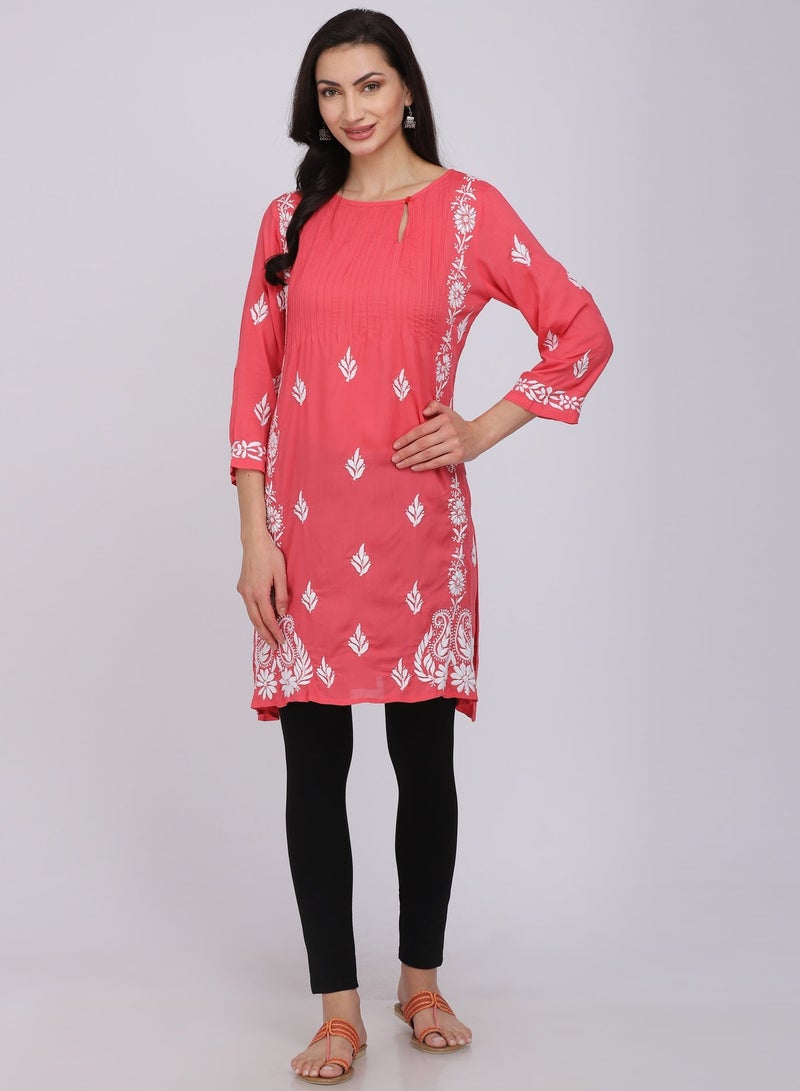 Alaya Embroidered Tunic Dress - Image 2