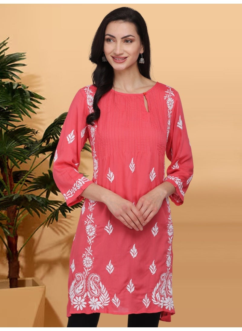 Alaya Embroidered Tunic Dress - Image 1