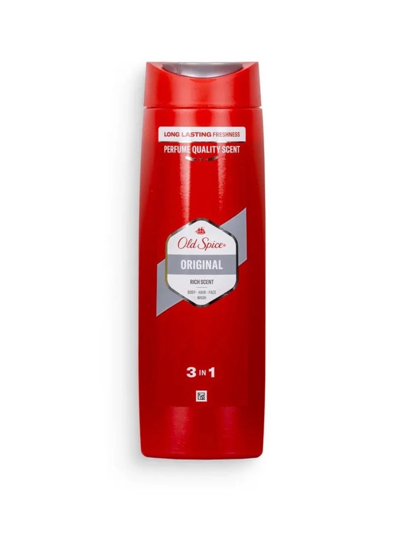 Old Spice غسول الشعر والوجه والجسم الأصلي من أولد سبايس للرجال، 400 مل