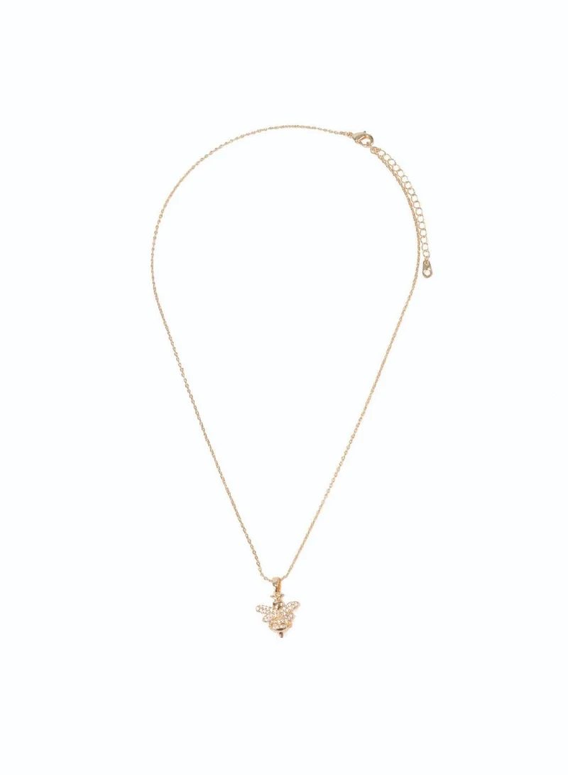 AMICA Lucky Bee Embellished Necklace