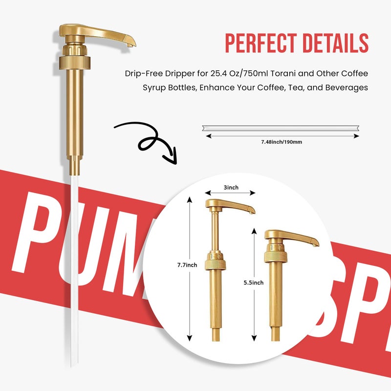 Torani Jimoco Syrup Pump & Torani Syrup Bundle - Fruit Bowl Syrup 6 Pack Summer Flavors, Raspberry, Strawberry, Blackberry, Cherry, Orange and Peach - For Italian Soda Coffee, Lattes, Frappes With 6 Pump Dispensers - Image 5