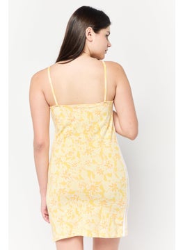 adidas Originals Women Sportswear Fit Sleeveless Outdoor Tight Dress, Yellow  - Image 4