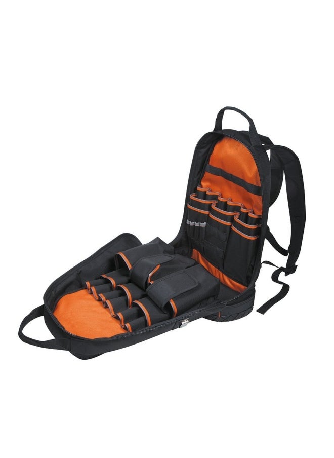 Klein Tools 55421Bp-14 Tool Bag Backpack  Heavy Duty Tradesman Pro Tool Organizer Tool Carrier With 39 Pockets And Molded Base  - Image 3