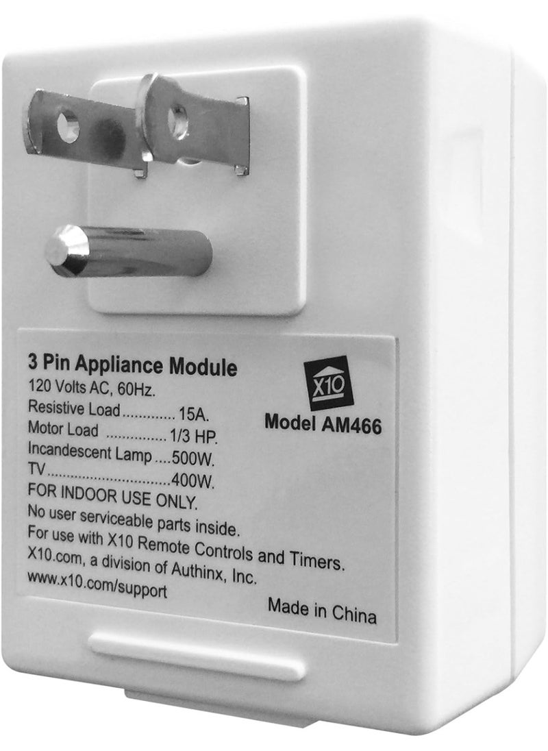 X10 3 Pin Plug In Appliance Module AM466  - Image 2