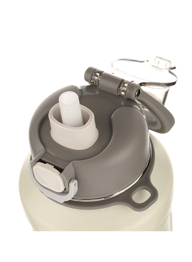 SHAHA زجاجة فراغ رياضية من الفولاذ المقاوم للصدأ 10 لتر بيضاء - Image 3