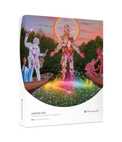 Pomegranate Circular 500Piece Jigsaw Puzzle for Adults Adrian Coxs The Birth of Spirit Gardener Circular Puzzle Matte Finish Snug Fit - Image 1